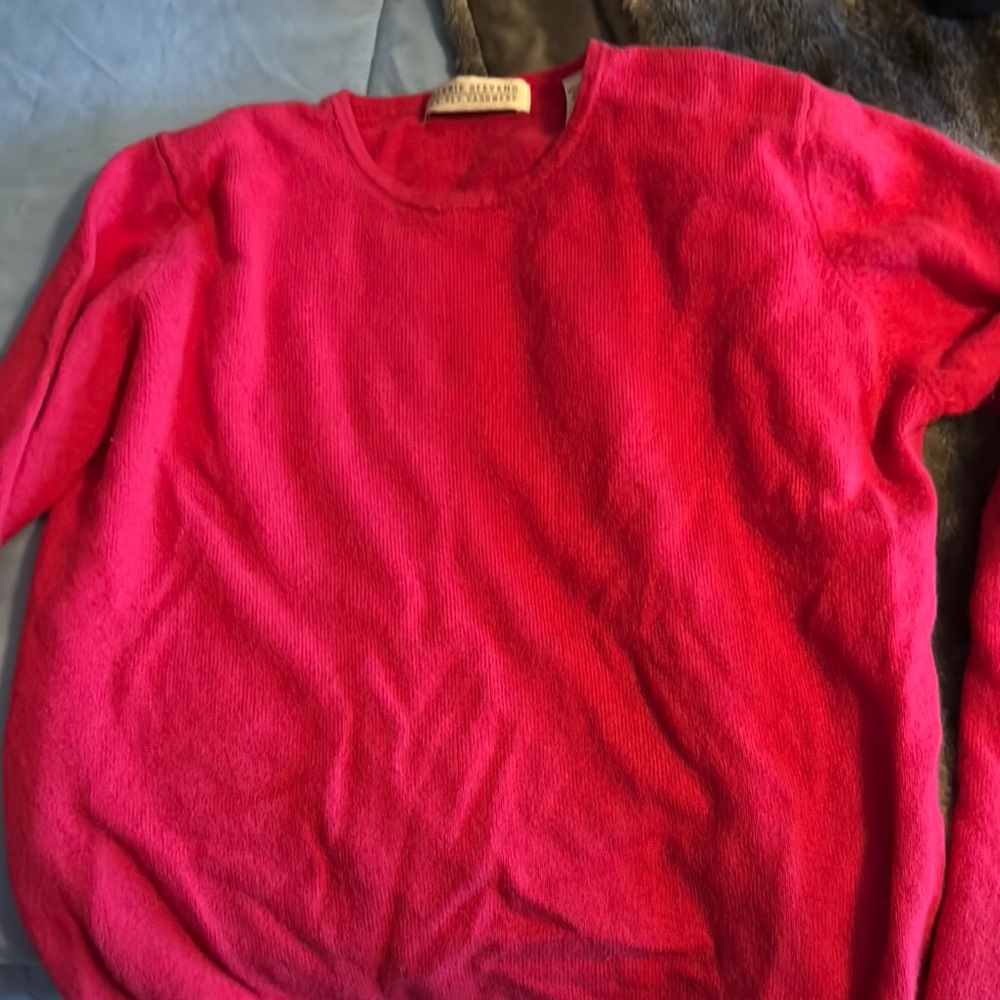 Valerie Stevens Fuchsia Cashmere Sweater